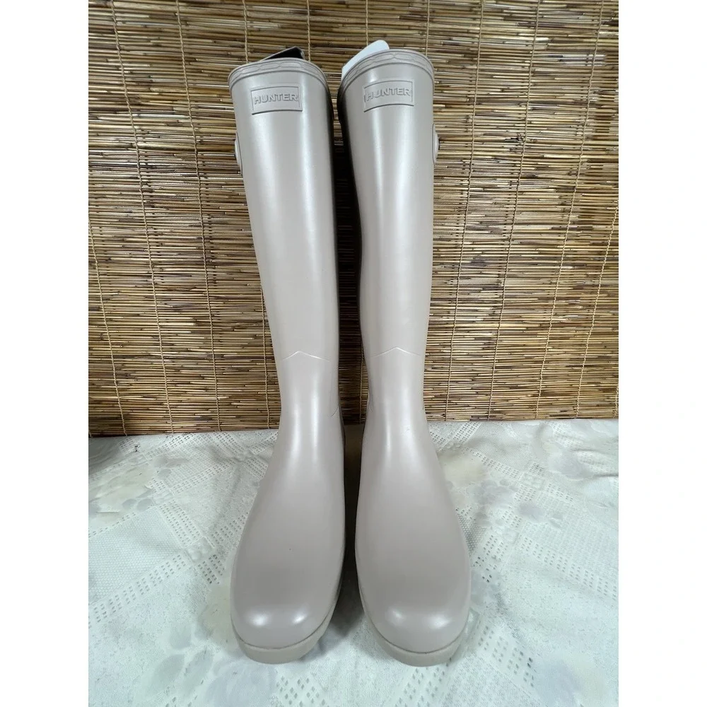 Hunter Original Tall Boot Light Natural  Women's Size 10M